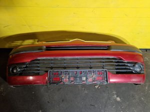 PŘEDNÍ NÁRAZNÍK CITROEN C4 I, ČERVENÝ, S MLHOVKAMI - 20368