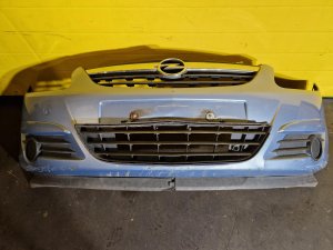 PŘEDNÍ NÁRAZNÍK OPEL CORSA D, MODRÝ, S OTVORY PRO MLHOVKY - 20170