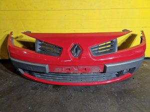 PŘEDNÍ NÁRAZNÍK RENAULT MEGANE II, ČERVENÝ, S MLHOVKAMI - 20169