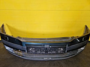 PŘEDNÍ NÁRAZNÍK ŠKODA OCTAVIA II, ZELENÝ,  S MLHOVKAMI, S OSTŘIKOVAČEMI - 18069