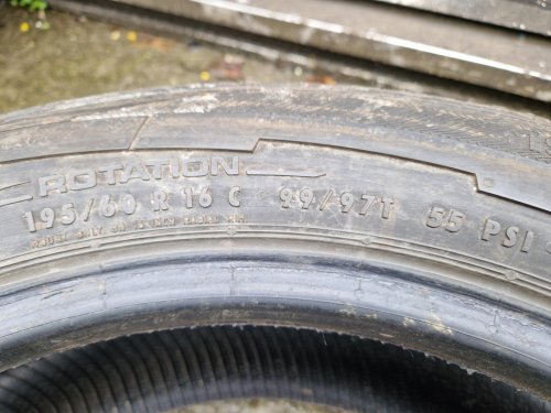 2 KS ZIMNÍ PNEUMATIKA UNIROYAL SNOW MAX 2 195/60 R16 C 99/97T - 20358