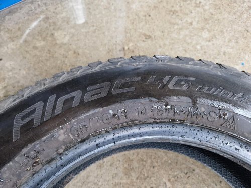 2 KS ZIMNÍ PNEUMATIKA APOLLO ALNAC 46 MINT  - 165/70 R14 81T - 20606