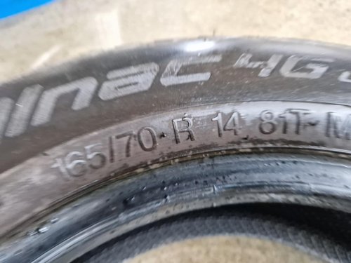 2 KS ZIMNÍ PNEUMATIKA APOLLO ALNAC 46 MINT  - 165/70 R14 81T - 20606