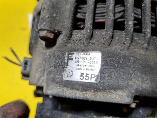 ALTERNÁTOR 897369_507, LR110-508B OPEL ASTRA H, COMBO, CORSA C, MERIVA A - S VÝVĚVOU - 1.7 CDTI - Z17DTH , Z17DTL - 17190