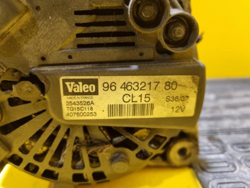 ALTERNÁTOR 9646321780 CITROEN, PEUGEOT, FIAT, SUZUKI, LANCIA 1.4 HDI, 1.6 HDI, 2.0 HDI, 2.2 HDI - 16911