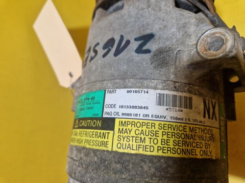 KOMPRESOR KLIMATIZACE 09165714 OPEL ASTRA, CORSA, MERIVA, TIGRA - 1.4 , 1.6 , 1.8 , 2.0 - 12513