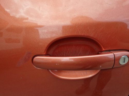 LEVÉ PŘEDNÍ DVEŘE  ŠKODA FABIA II (542), ORANŽOVÉ 9771 - 19573
