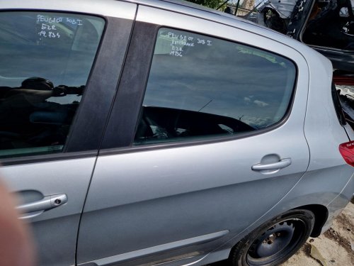 LEVÉ ZADNÍ DVEŘE  PEUGEOT 308 I, STŘÍBRNÁ EZR, HATCHBACK - 19736
