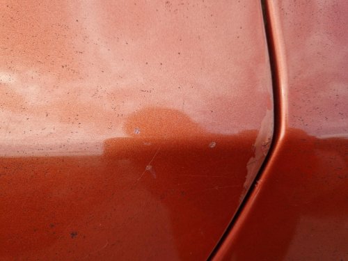 LEVÉ ZADNÍ DVEŘE  ŠKODA FABIA II (542), ORANŽOVÉ 9771, HATCHBACK - 19572