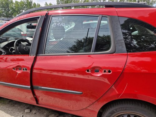 LEVÉ ZADNÍ DVEŘE RENAULT CLIO III, FACELIFT, ČERVENÁ 727, KOMBI - 18910
