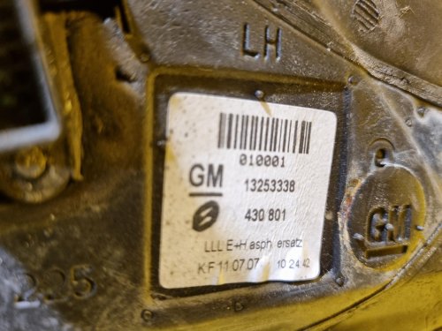 LEVÉ ZRCÁTKO OPEL ASTRA H , BÍLÉ, ELEKTRICKÉ - 17095