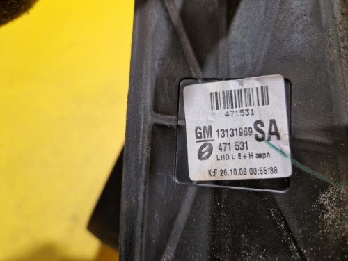 LEVÉ ZRCÁTKO OPEL ZAFIRA B , STŘÍBRNÉ , ELEKTRICKÉ - 17923