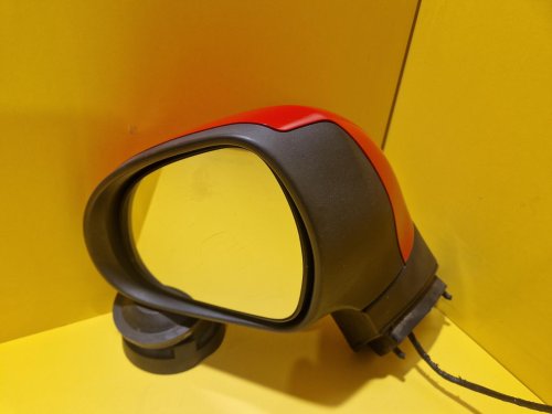 LEVÉ ZRCÁTKO PEUGEOT 308 I / 207 ČERVENÉ, ELEKTRICKY SKLOPNÉ - 16400