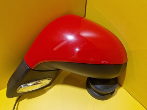 LEVÉ ZRCÁTKO PEUGEOT 308 I / 207 ČERVENÉ, ELEKTRICKY SKLOPNÉ - 16400