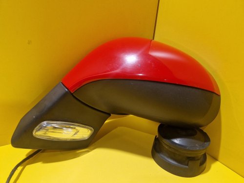 LEVÉ ZRCÁTKO PEUGEOT 308 I / 207 ČERVENÉ, ELEKTRICKY SKLOPNÉ - 16400