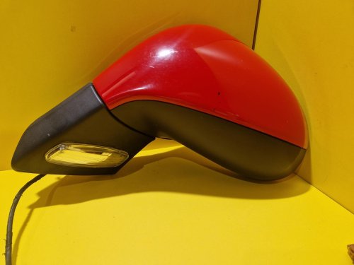 LEVÉ ZRCÁTKO PEUGEOT 308 I / 207 ČERVENÉ, ELEKTRICKY SKLOPNÉ - 16400