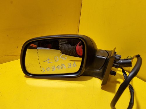 LEVÉ ZRCÁTKO PEUGEOT 307 , ČERNÉ NELAKOVANÉ, ELEKTRICKÉ - 17252