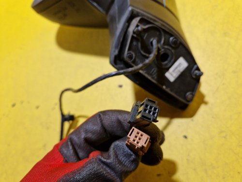 LEVÉ ZRCÁTKO PEUGEOT 308 I / 207 ŠEDÉ, ELEKTRICKY SKLOPNÉ - 18930