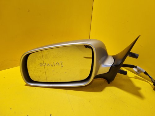 LEVÉ ZRCÁTKO ŠKODA OCTAVIA I , STŘÍBRNÉ, DLOUHÉ , ELEKTRICKÉ - 18015
