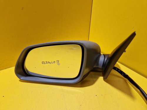 LEVÉ ZRCÁTKO ŠKODA OCTAVIA II , ŠEDÉ, DLOUHÉ , ELEKTRICKÉ - 17928