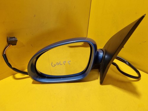 LEVÉ ZRCÁTKO VW GOLF V, MODRÉ, ELEKTRICKÉ - 16976