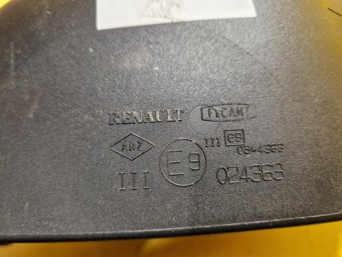 PRAVÉ ZRCÁTKO DACIA SANDERO I, ČERNÉ, ELEKTRICKÉ - 17831