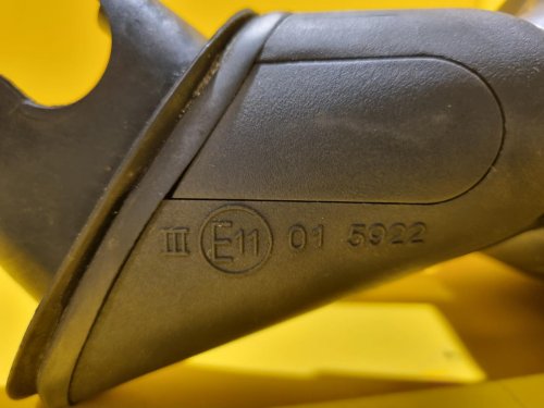 PRAVÉ ZRCÁTKO FIAT DOBLO I (119, 223), ČERNÉ NELAKOVANÉ, MANUÁLNÍ - 16341