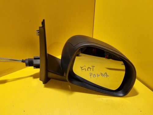 PRAVÉ ZRCÁTKO FIAT PANDA II (169) , ČERNÉ NELAKOVANÉ , MANUÁLNÍ, FACELIFT - 17735