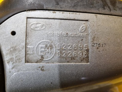 PRAVÉ ZRCÁTKO HYUNDAI I30 I (FD), STŘÍBRNÉ, ELEKTRICKÉ - 16725