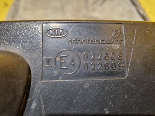 PRAVÉ ZRCÁTKO KIA CEED (ED) / PRO CEED (ED), ČERNÉ, ELEKTRICKÉ - 20661