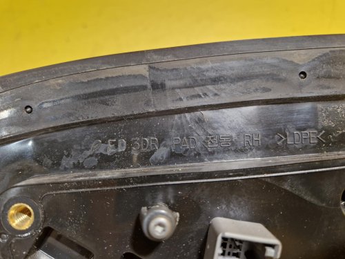 PRAVÉ ZRCÁTKO KIA CEED (ED) / PRO CEED (ED), ČERNÉ, ELEKTRICKÉ - 20661