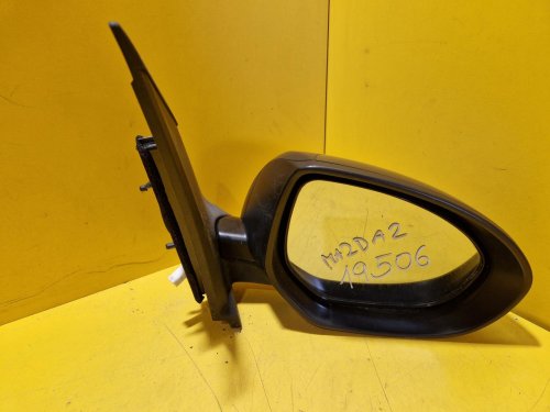 PRAVÉ ZRCÁTKO MAZDA 2 II (DE, DH), ČERNÉ, ELEKTRICKÉ - 19506