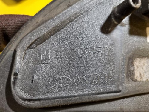 PRAVÉ ZRCÁTKO OPEL ASTRA G, STŘÍBRNÉ, ELEKTRICKÉ - 17247