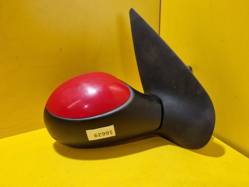 PRAVÉ ZRCÁTKO PEUGEOT 206 , ČERVENÉ , MANUÁLNÍ - 16629