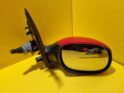 PRAVÉ ZRCÁTKO PEUGEOT 206 , ČERVENÉ , MANUÁLNÍ - 17725