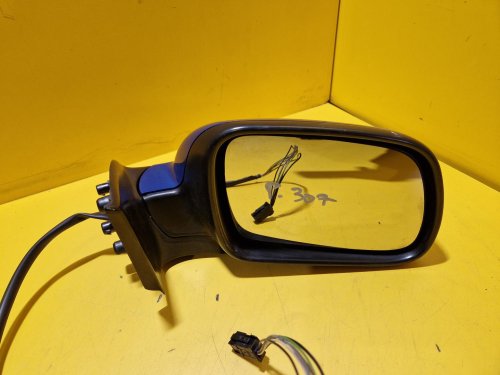 PRAVÉ ZRCÁTKO PEUGEOT 307 , MODRÉ, ELEKTRICKÉ - 17828