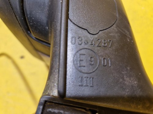 PRAVÉ ZRCÁTKO ŠKODA FABIA II , MODRÉ, ELEKTRICKÉ - 21058