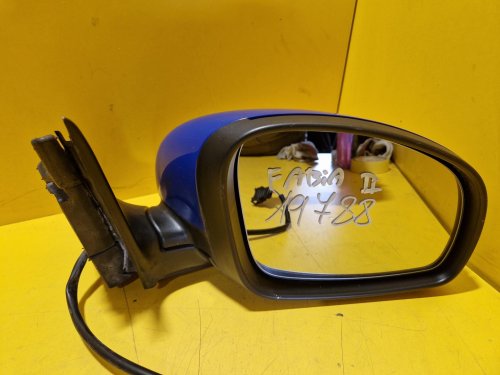 PRAVÉ ZRCÁTKO ŠKODA FABIA II , MODRÉ, ELEKTRICKÉ - 21058