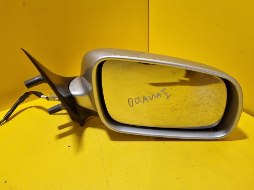 PRAVÉ ZRCÁTKO ŠKODA OCTAVIA I , STŘÍBRNÉ, DLOUHÉ , ELEKTRICKÉ - 18014