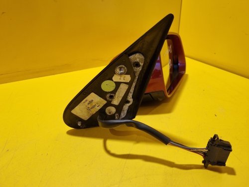 PRAVÉ ZRCÁTKO ŠKODA OCTAVIA II, ČERVENÉ, DLOUHÉ , ELEKTRICKÉ - 18020