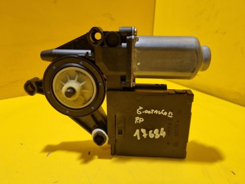PRAVÝ PŘEDNÍ MOTOREK STAHOVAČKY OKNA 1K0959792H S JEDNOTKOU 1T0959702C - ŠKODA OCTAVIA II / VW TOURAN I, PASSAT B6, GOLF V.../ SEAT ALTEA, TOLEDO... - 17684