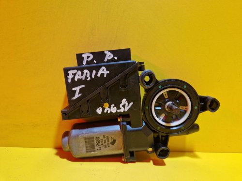 PRAVÝ PŘEDNÍ MOTOREK STAHOVAČKY OKNA 6Q1959802A ŠKODA FABIA I, FABIA II, ROOMSTER / VW POLO IV / SEAT IBIZA III, CORDOBA II - 15940