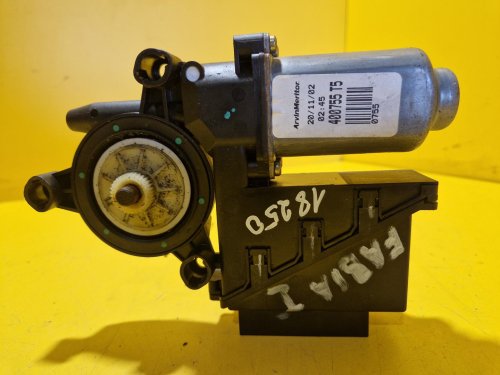 PRAVÝ PŘEDNÍ MOTOREK STAHOVAČKY OKNA 6Q1959802A ŠKODA FABIA I, FABIA II, ROOMSTER / VW POLO IV / SEAT IBIZA III, CORDOBA II - 18250