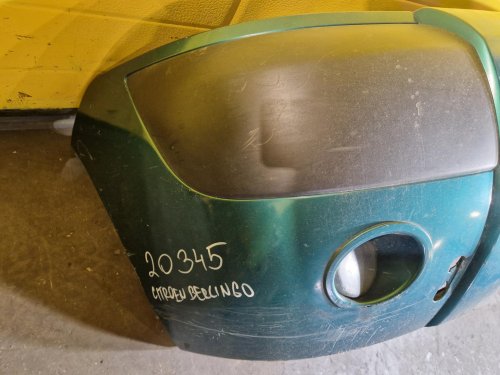 PŘEDNÍ NÁRAZNÍK CITROEN BERLINGO I, ZELENÝ, FACELIFT, S MLHOVKAMI - 20345