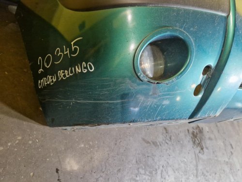 PŘEDNÍ NÁRAZNÍK CITROEN BERLINGO I, ZELENÝ, FACELIFT, S MLHOVKAMI - 20345
