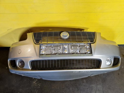 PŘEDNÍ NÁRAZNÍK FIAT CROMA II (194), STŘÍBRNÝ, S MLHOVKAMI - 19104