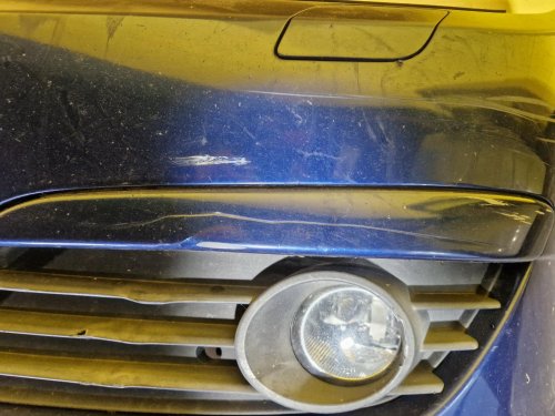 PŘEDNÍ NÁRAZNÍK OPEL ASTRA H, MODRÝ, S MLHOVKAMI, PRO OSTŘIKOVAČE - 20053