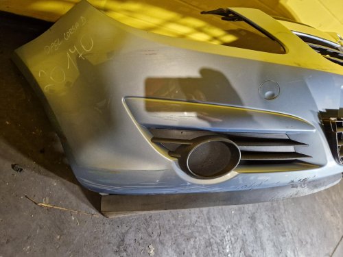 PŘEDNÍ NÁRAZNÍK OPEL CORSA D, MODRÝ, S OTVORY PRO MLHOVKY - 20170