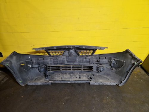 PŘEDNÍ NÁRAZNÍK RENAULT SCENIC II, ŠEDOČERNÝ TE866, S MLHOVKAMA - 19282