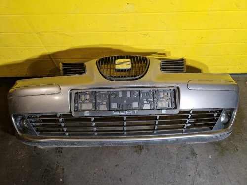 PŘEDNÍ NÁRAZNÍK SEAT CORDOBA II, IBIZA III,  STŘÍBRNÝ, S MLHOVKAMI  - 20347